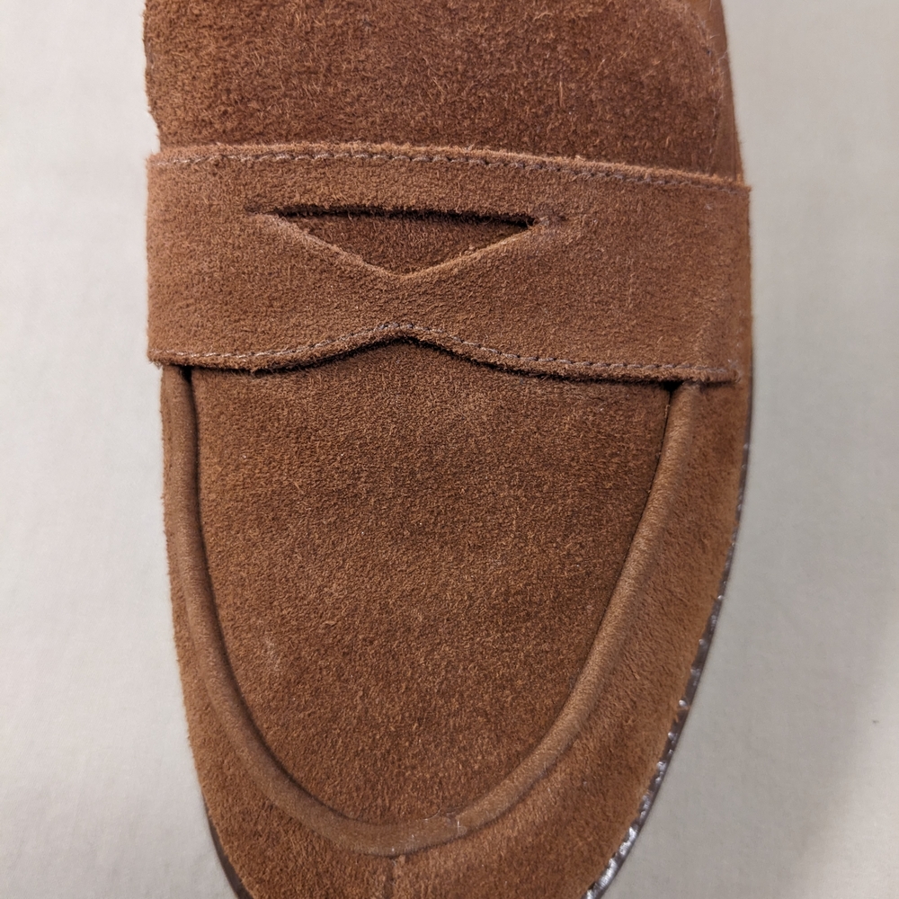 Talbot's Cassidy Brown Suede Loafers with Shearling Lining- Size 7 M - Picture 11 of 13